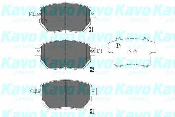 Комплект тормозных колодок, дисковый тормоз KAVO PARTS KBP-6573