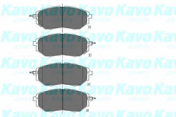Комплект гальмівних колодок, дискове гальмо KAVO PARTS KBP-8020