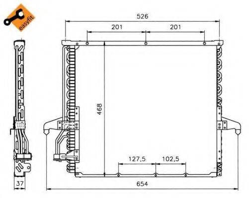 NRF 35006 Конденсатор, кондиціонер