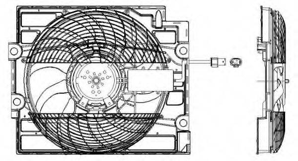 Вентилятор, охолодження двигуна NRF 47211