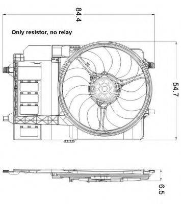 Вентилятор, охолодження двигуна NRF 47301