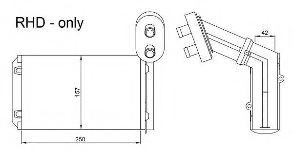 Теплообмінник, опалення салону