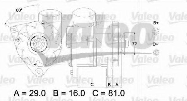 VALEO 436622 Генератор