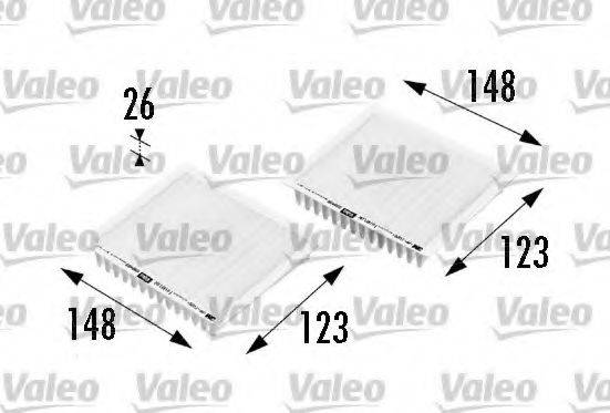 VALEO 698469 Фільтр, повітря у внутрішньому просторі