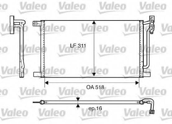 VALEO 817405 Конденсатор, кондиціонер