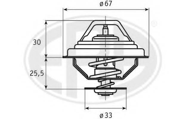 ERA 350333 Термостат, що охолоджує рідину