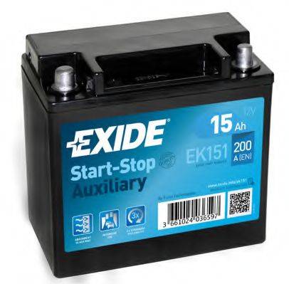 Стартерная аккумуляторная батарея; Стартерная аккумуляторная батарея EXIDE EK151