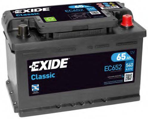 Стартерная аккумуляторная батарея; Стартерная аккумуляторная батарея EXIDE _EC652