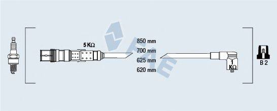 FAE 85681 Комплект дротів запалення