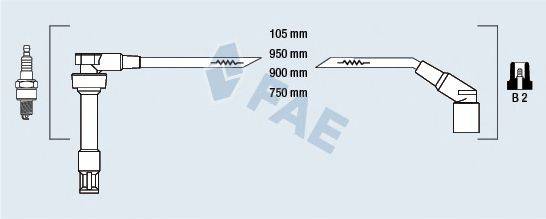 FAE 85945 Комплект дротів запалення