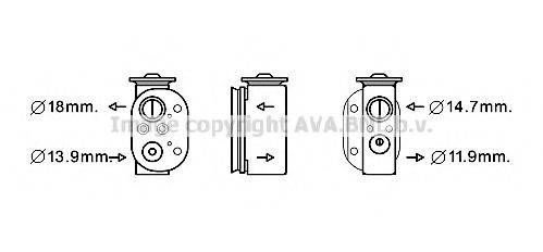 AVA QUALITY COOLING BW1497 Розширювальний клапан, кондиціонер