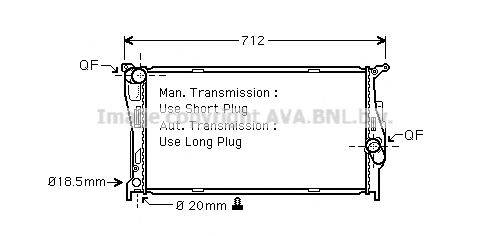 AVA QUALITY COOLING BW2293 Радіатор, охолодження двигуна