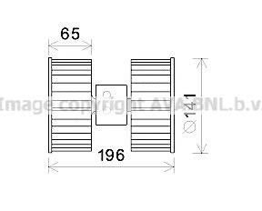 AVA QUALITY COOLING BW8475 Електродвигун, вентиляція салону