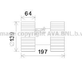 AVA QUALITY COOLING BW8480 Електродвигун, вентиляція салону