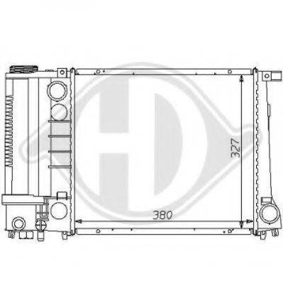 Радіатор, охолодження двигуна DIEDERICHS 8102166