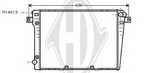 DIEDERICHS 8112105 Радіатор, охолодження двигуна