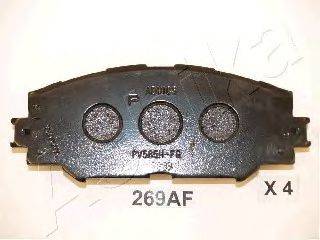Комплект тормозных колодок, дисковый тормоз ASHIKA 50-02-269