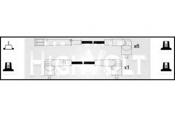 STANDARD OEF037 Комплект дротів запалення