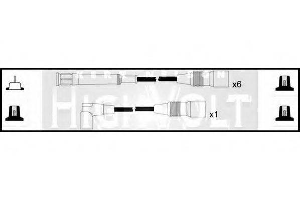 STANDARD OEF038 Комплект дротів запалення