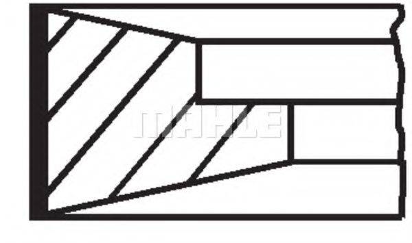 MAHLE ORIGINAL 15110N0 Комплект поршневих кілець