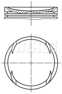 Поршень MAHLE ORIGINAL 082 69 02