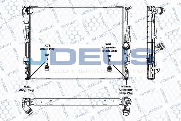 JDEUS RA0050660 Радіатор, охолодження двигуна