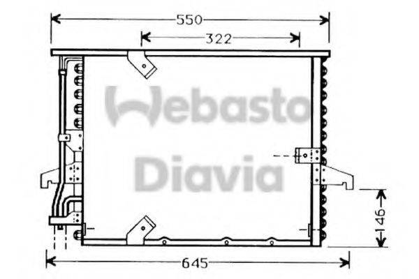 WEBASTO 82D0225016A Конденсатор, кондиціонер