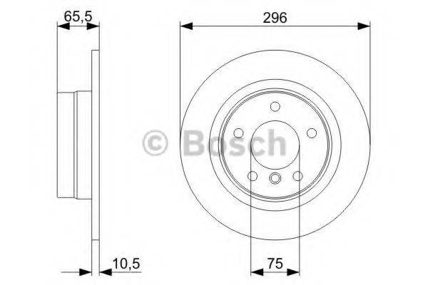 BOSCH 0986479C55 гальмівний диск