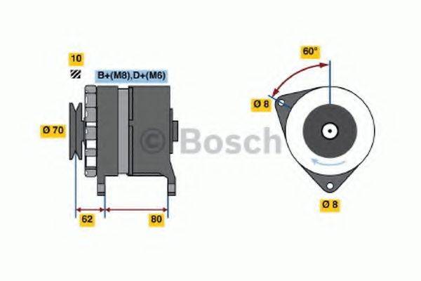 BOSCH 0986036770 Генератор