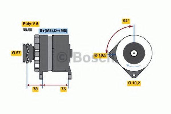 Генератор BOSCH 0 120 468 105