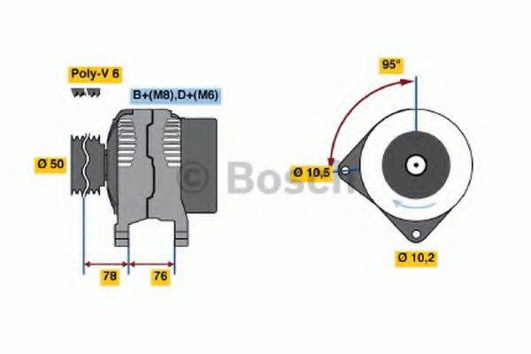 Генератор BOSCH 0 986 039 000