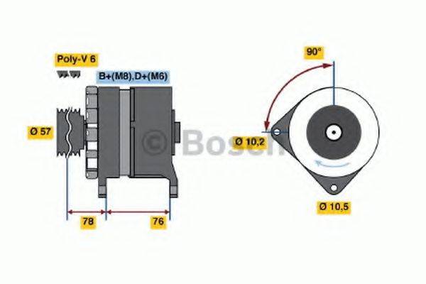 Генератор BOSCH 0 986 039 630