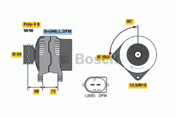 BOSCH 0986048921 Генератор