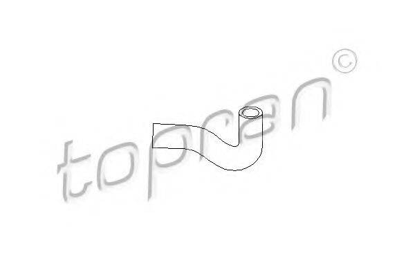 Шланг, воздухоотвод крышки головки цилиндра TOPRAN 100 199