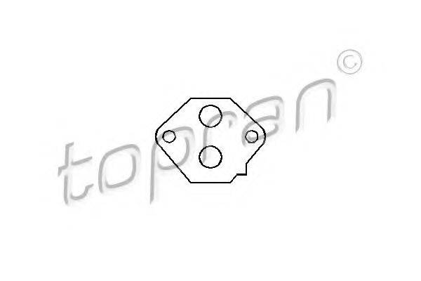 Прокладка, поворотна заслінка - підведення повітря TOPRAN 205 637