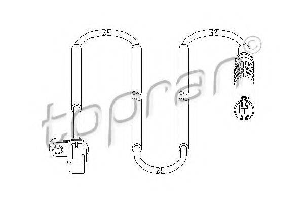 TOPRAN 501078 Датчик, частота обертання колеса