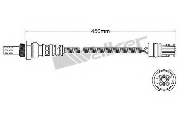 WALKER PRODUCTS 250241037 Лямбда-зонд