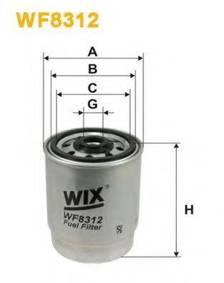 Паливний фільтр WIX FILTERS WF8312