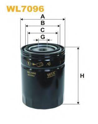 Масляний фільтр WIX FILTERS WL7096
