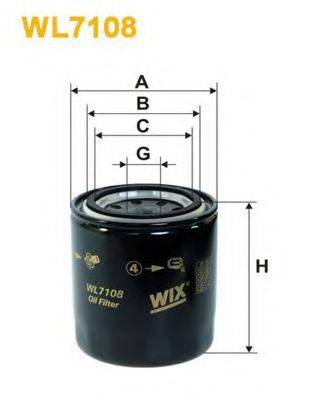 Масляний фільтр WIX FILTERS WL7108