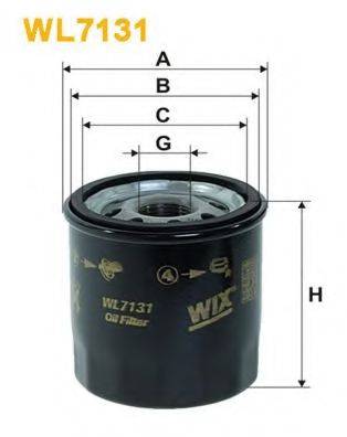 Масляний фільтр WIX FILTERS WL7131