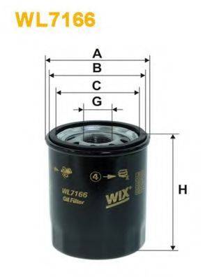 Масляный фильтр WIX FILTERS WL7166