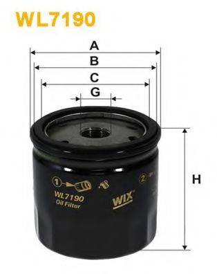 Масляный фильтр WIX FILTERS WL7190