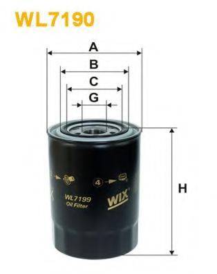 Масляний фільтр WIX FILTERS WL7199