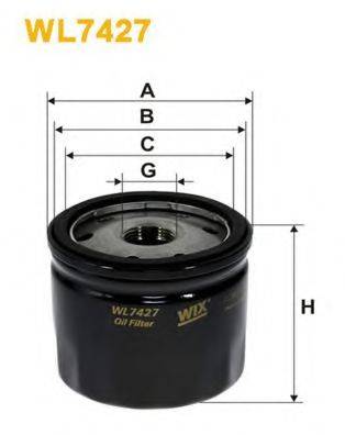Масляний фільтр WIX FILTERS WL7427