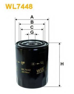 Масляный фильтр WIX FILTERS WL7448