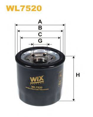 Масляный фильтр WIX FILTERS WL7520