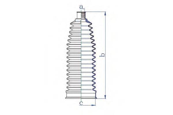 DA SILVA K5536 Пильовик, рульове управління