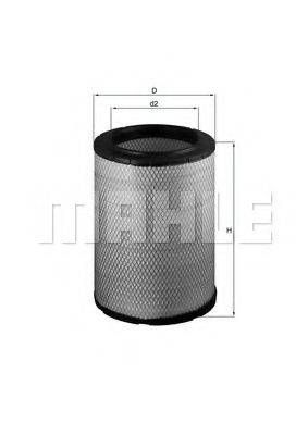 Повітряний фільтр KNECHT LX 1600 Повітряний фільтр KNECHT LX 1600