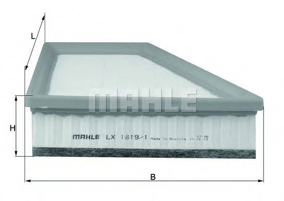 Воздушный фильтр KNECHT LX 1819/1 Воздушный фильтр KNECHT LX 1819/1